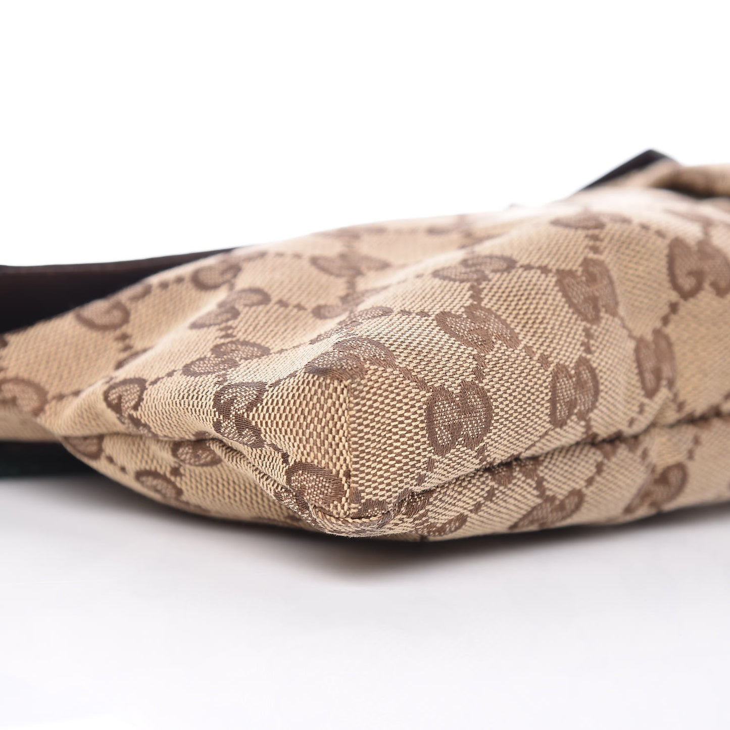 Monogram Web Belt Bag Dark Brown