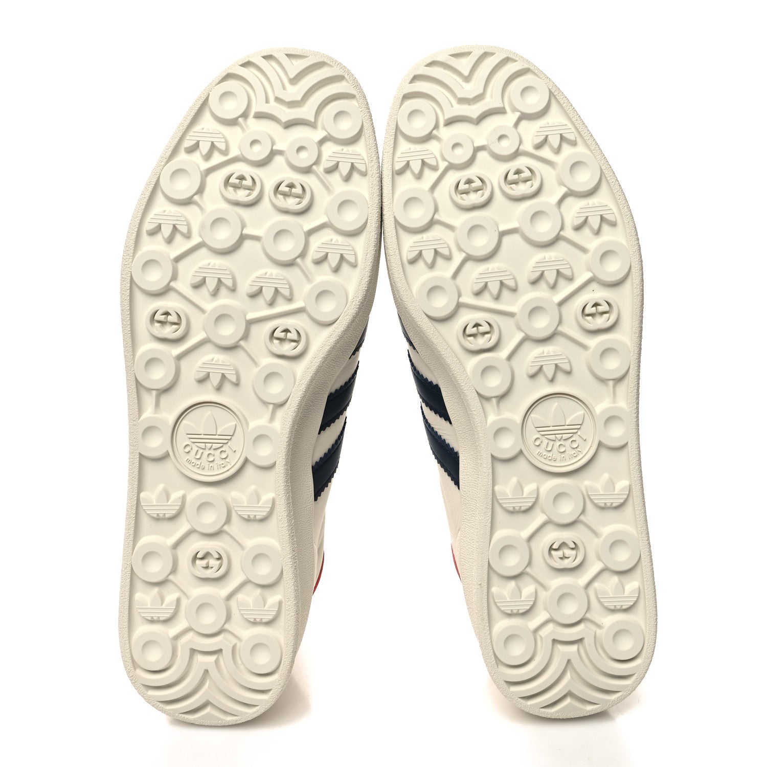 Gucci X ADIDAS Suede Madeira Demetra Womens Gazelle Sneakers 9.5 Mystic White Off White Blue Agata 5 of 8
