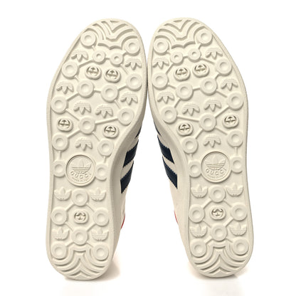 Gucci X ADIDAS Suede Madeira Demetra Womens Gazelle Sneakers 9.5 Mystic White Off White Blue Agata 5 of 8