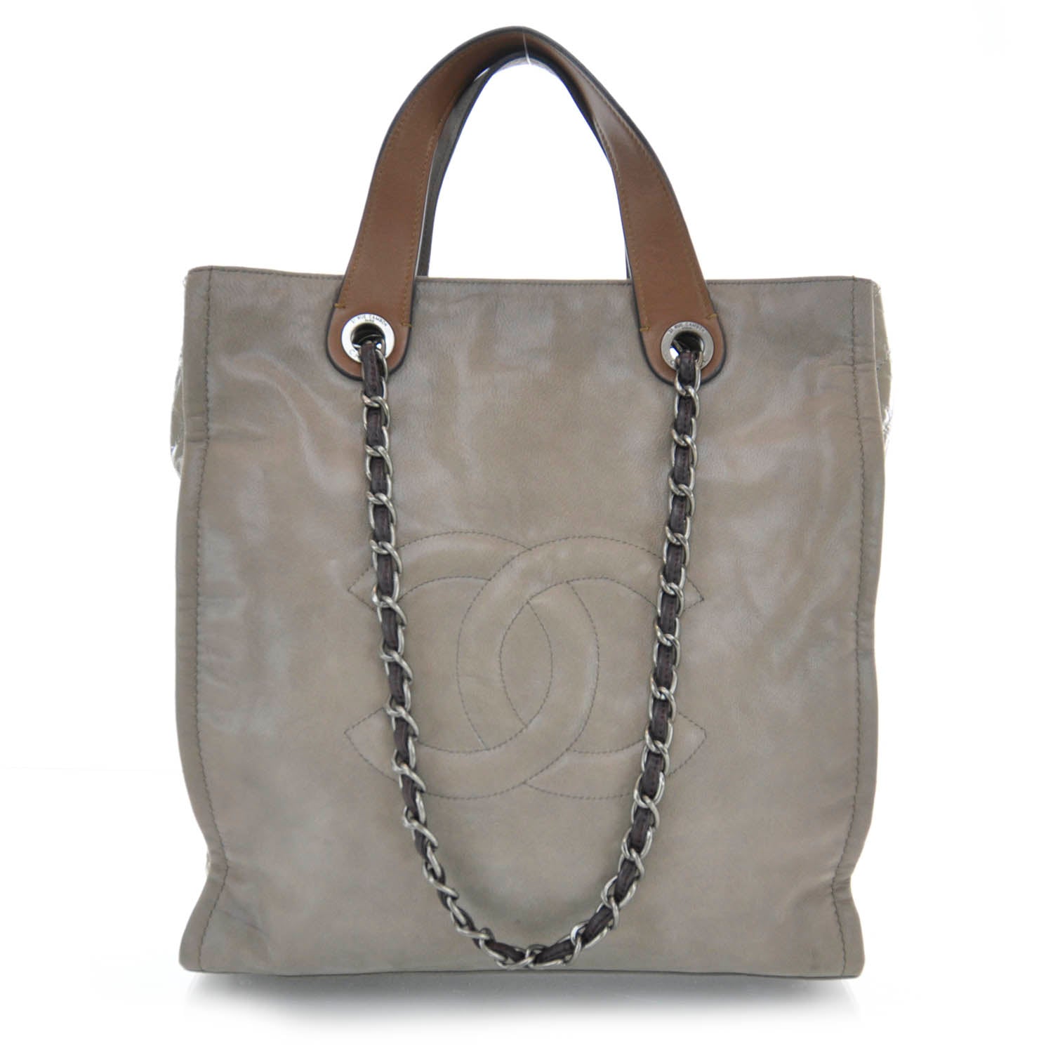 Chanel Leather In The Mix Tall Tote 1 of 7