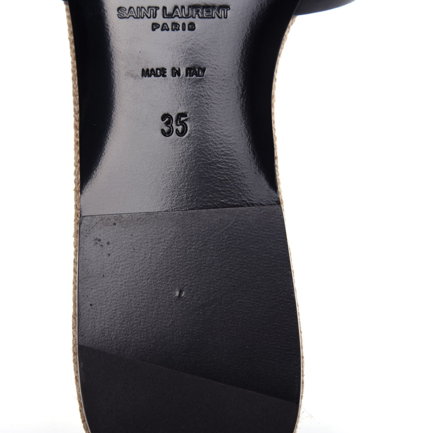 Saint Laurent Calfskin Nu Pied 05 Slide Sandals 35 Black 12 of 12