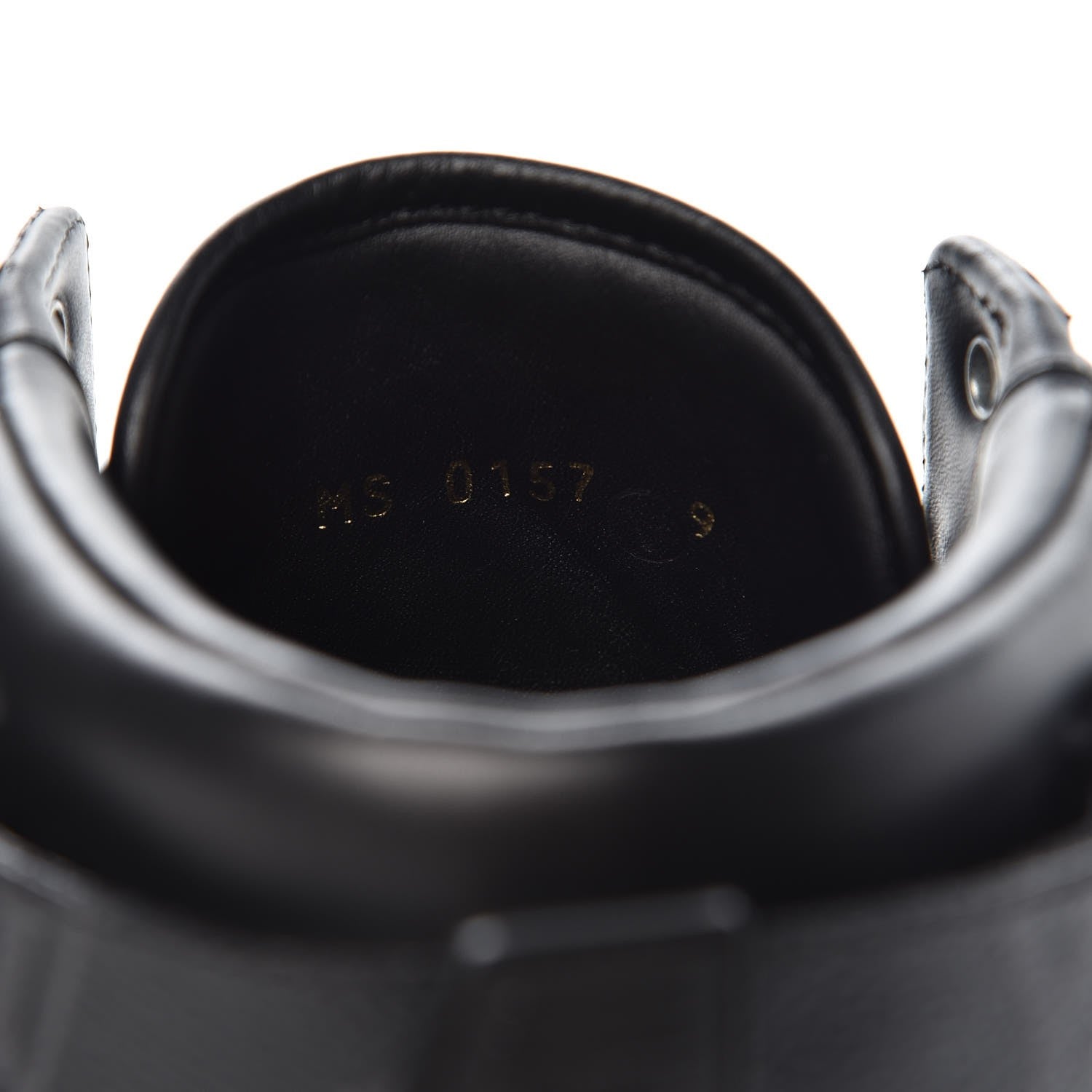 Louis Vuitton Calfskin Monogram Eclipse Rivoli High Top Sneakers 9 Black 8 of 8