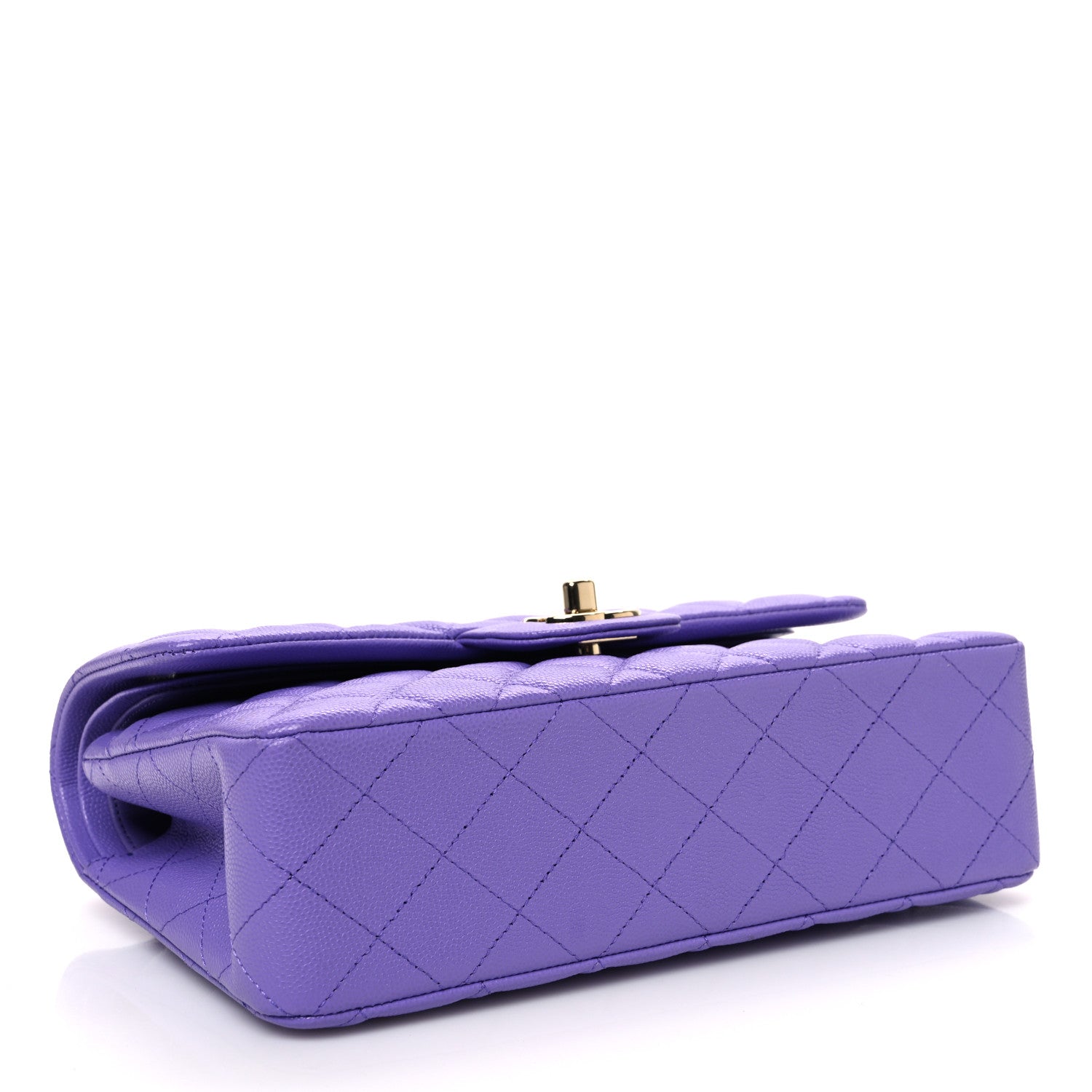 Chanel Caviar Quilted Small Double Flap Purple 4 of 10