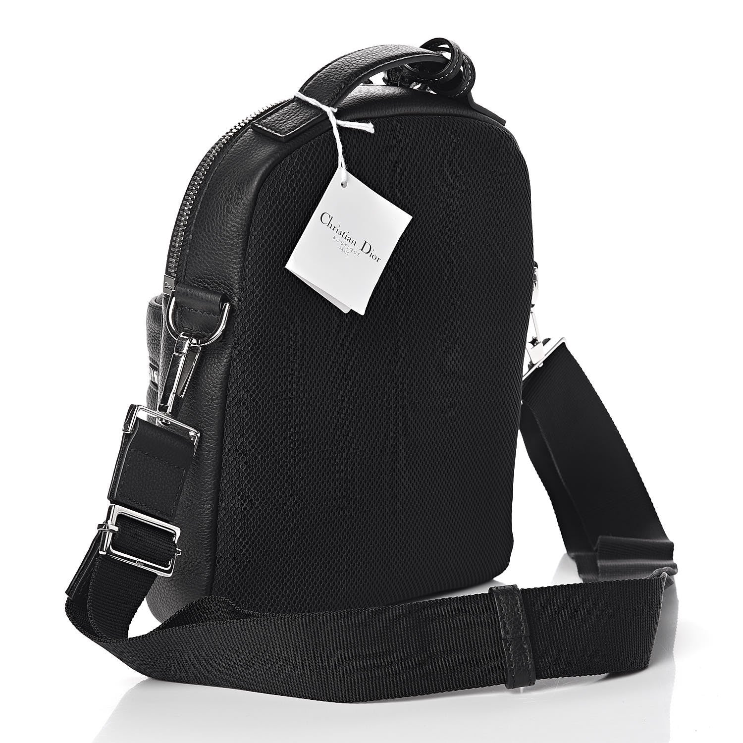 christian dior homme grained calfskin mini rider backpack black Christian Dior Grained Calfskin Mini Rider Backpack Black 445450 –  FASHIONPHILE