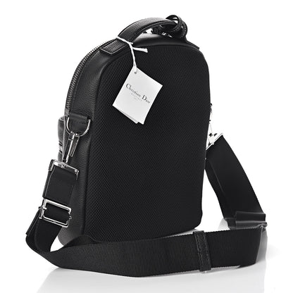 Christian Dior Grained Calfskin Mini Rider Backpack Black 3 of 8