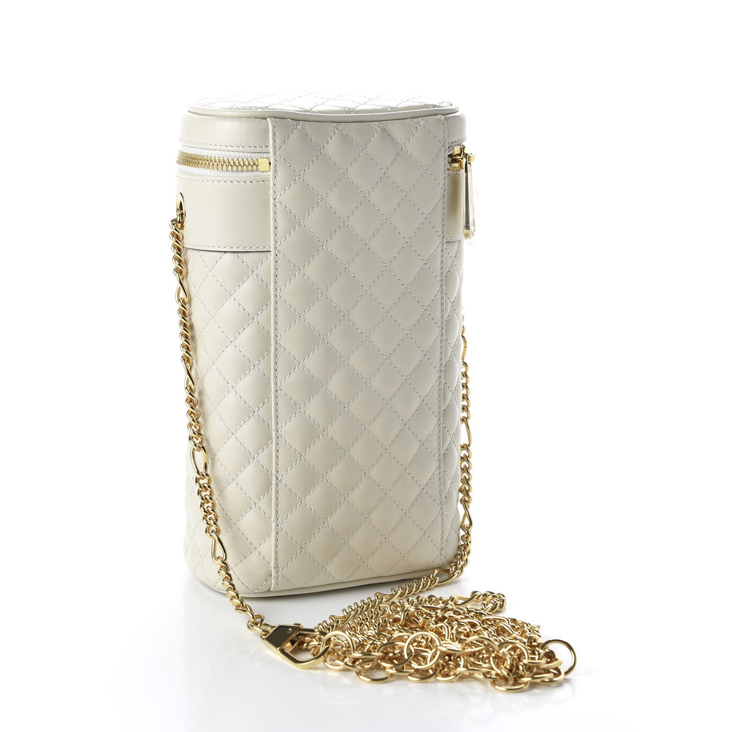 Calfskin Trapuntata Zumi Belt Bag Off White