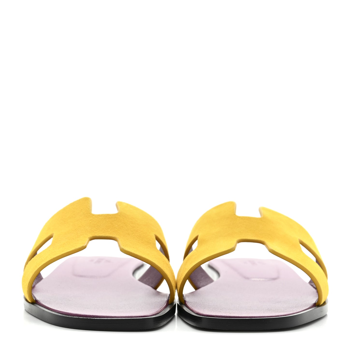 Suede Goatskin Oran Sandals 37.5 Jaune Topaze
