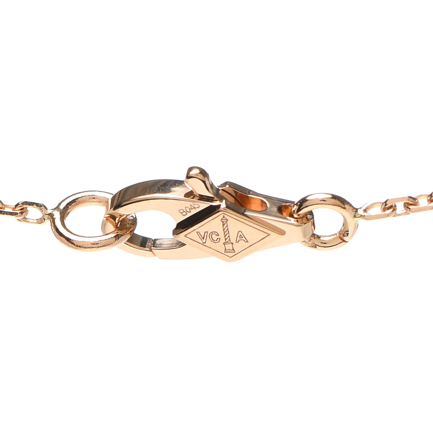 18K Rose Gold Sweet Alhambra Pendant Necklace