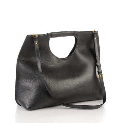 Tom Ford Grained Calfskin Alix Padlock Zip Tote Black 3 of 7