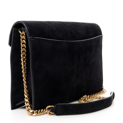 Saint Laurent Suede Calfskin Monogram Le Sept Chain Bag Black 3 of 11