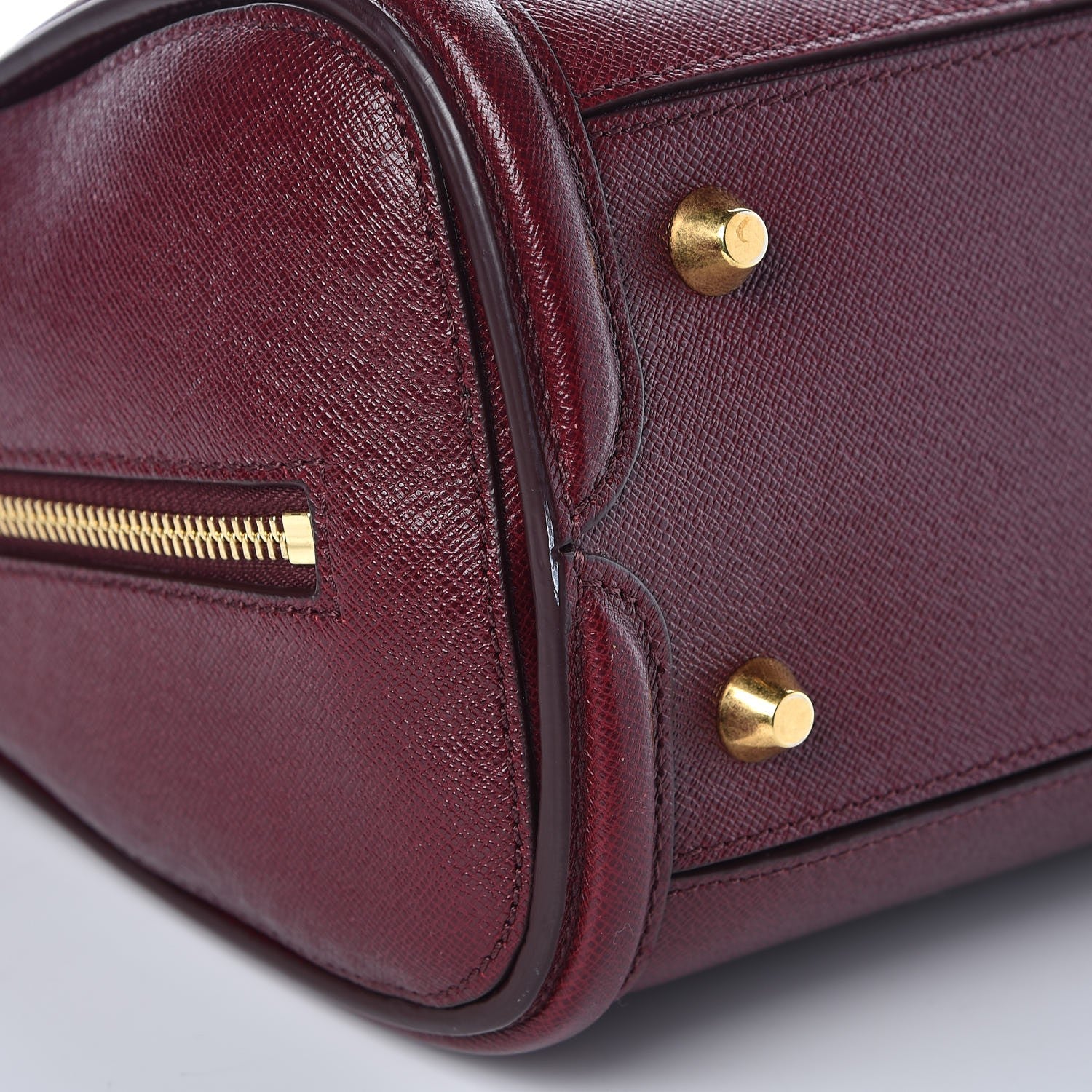 Alexander McQueen Calfskin Small Heroine Burgundy 17 of 17