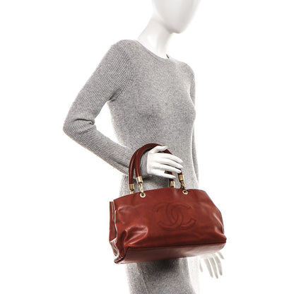 Chanel Soft Caviar CC Tote Red 2 of 7
