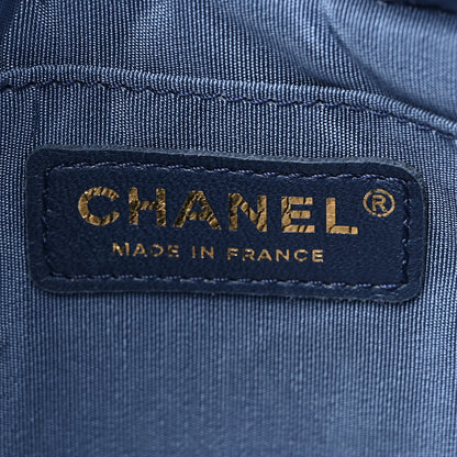 Chanel Denim Quilted Small Mood Bucket With Chain Blue Multicolor 6 of 9