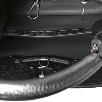 Louis Vuitton Metallic Calfskin Capucines BB Etain 5 of 9