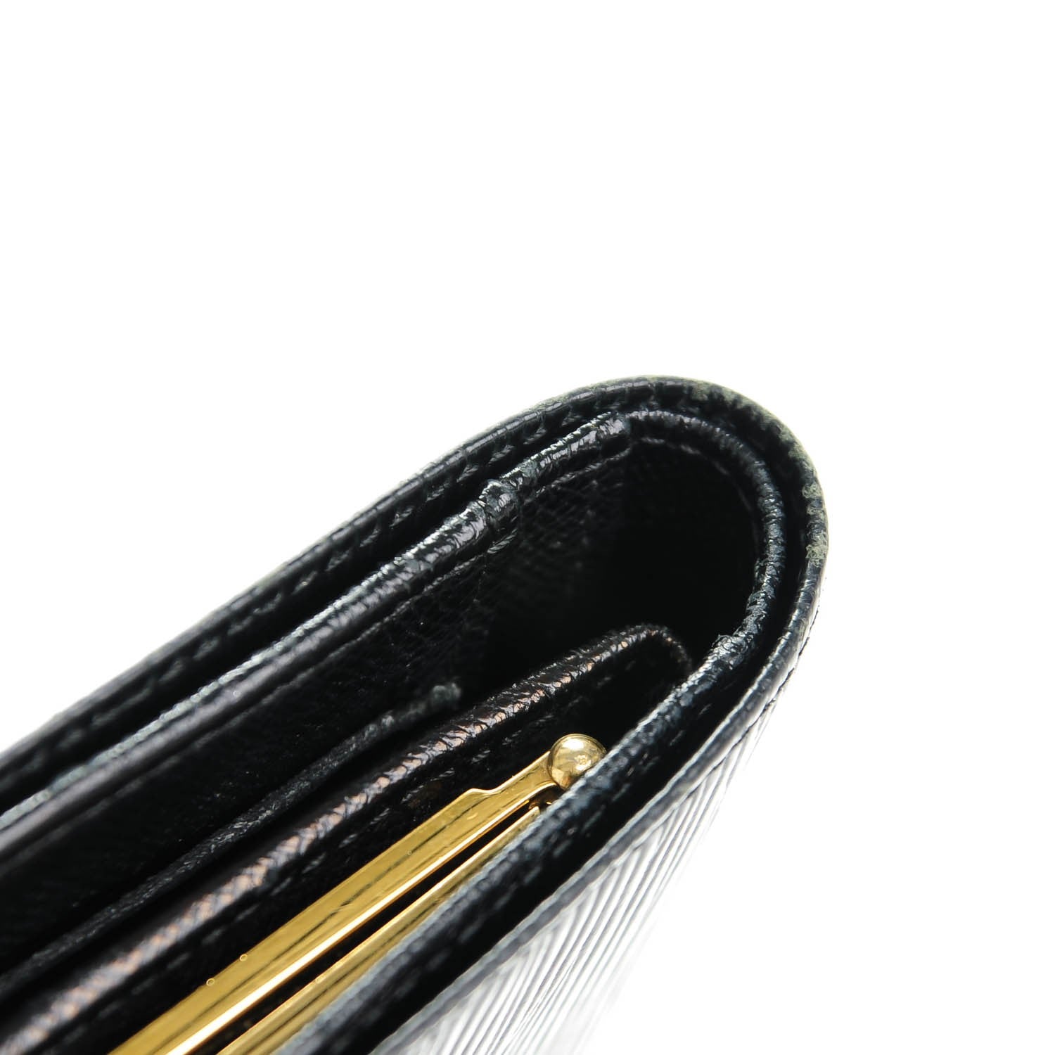 Louis Vuitton Epi French Purse Wallet Black 3 of 12