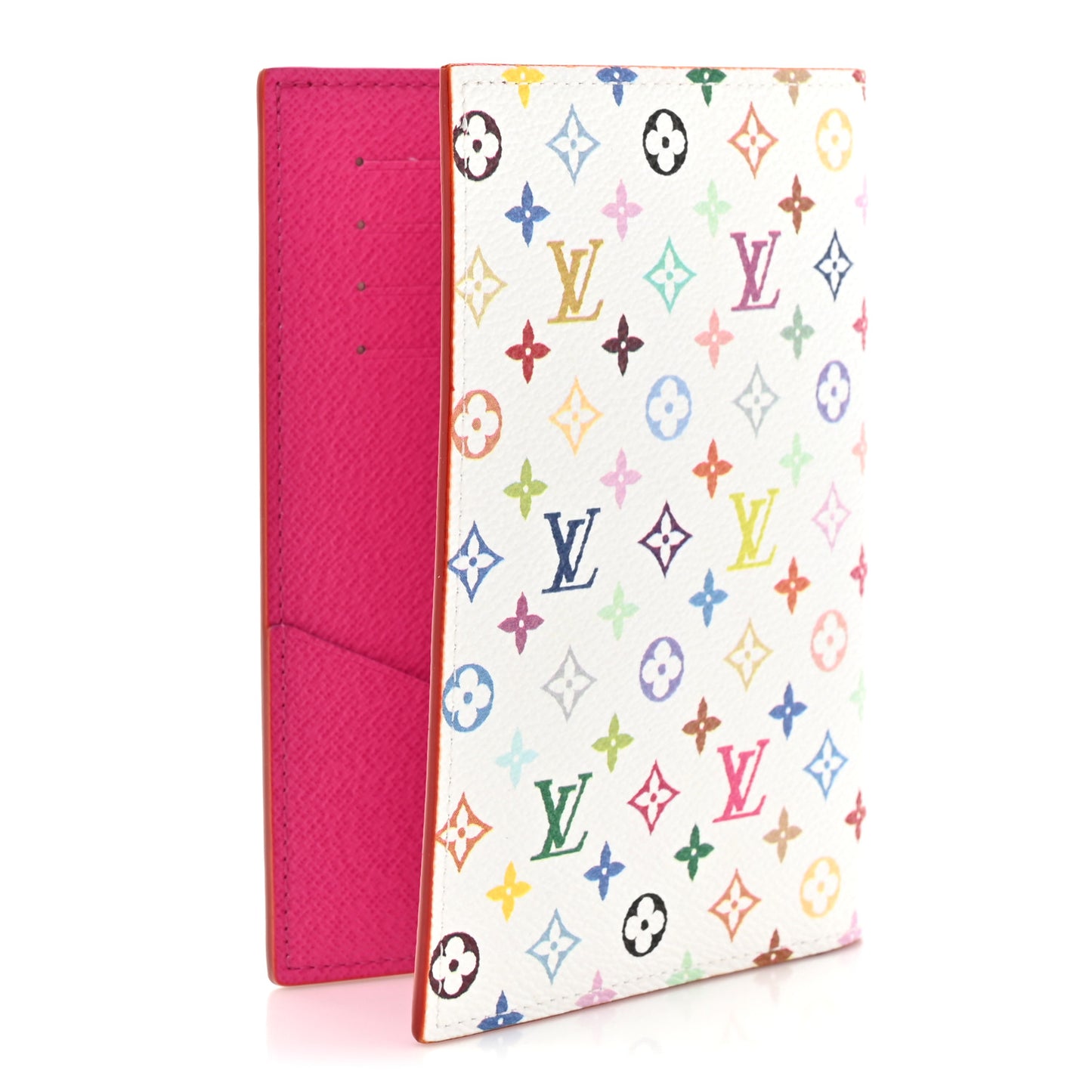 LV X TM Monogram Multicolor Passport Cover White