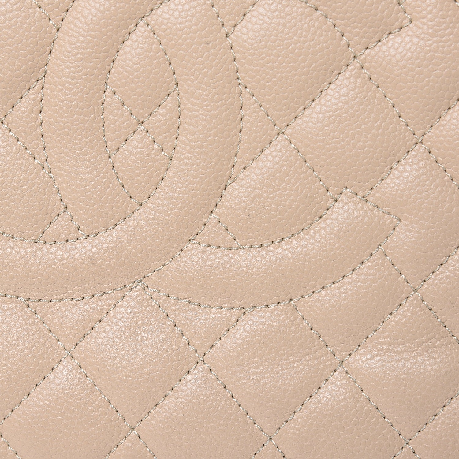 Chanel Caviar Quilted Grand Shopping Tote GST Beige Clair 13 of 16