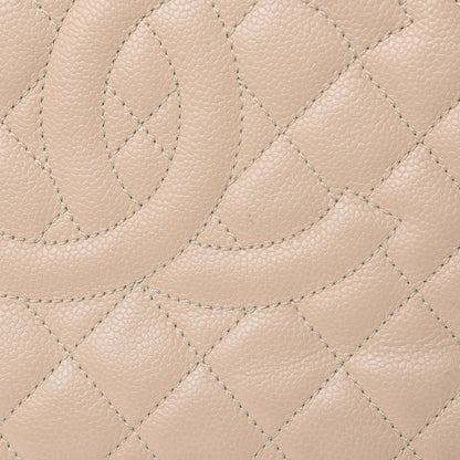 Chanel Caviar Quilted Grand Shopping Tote GST Beige Clair 13 of 16