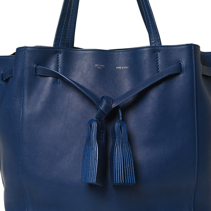 Celine Smooth Calfskin Medium Belt Cabas Phantom Royal Blue 11 of 11