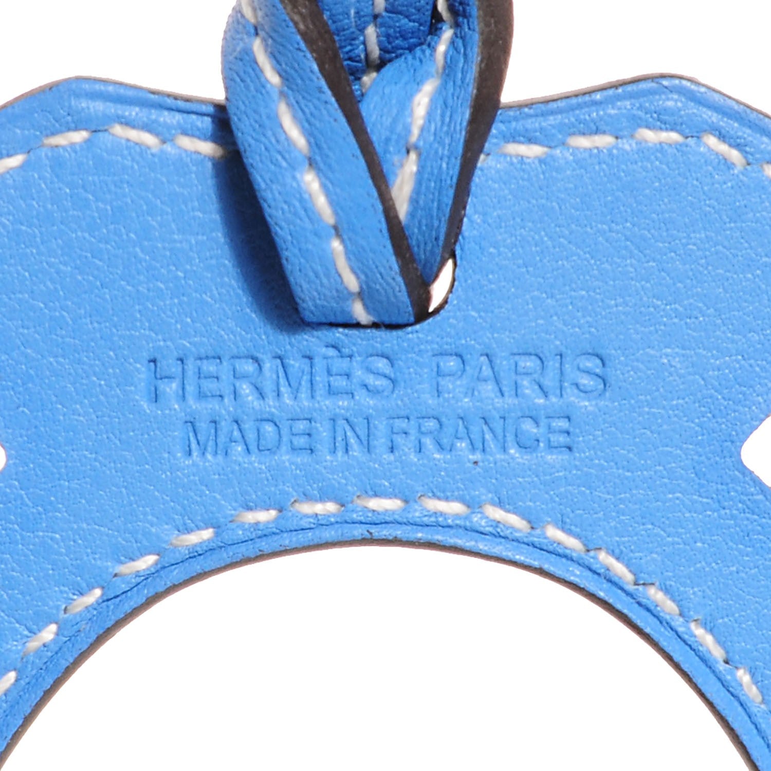 Hermes Swift Paddock Horseshoe Bag Charm Bleu Paradis 5 of 5