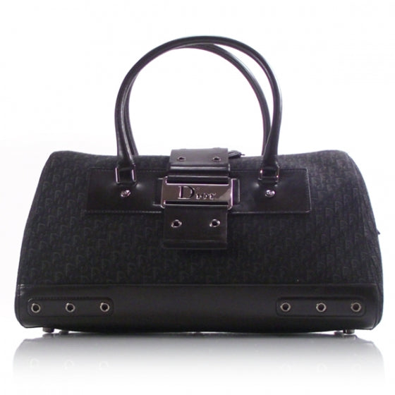 Christian Dior Monogram Bowler Tote Black 1 of 11