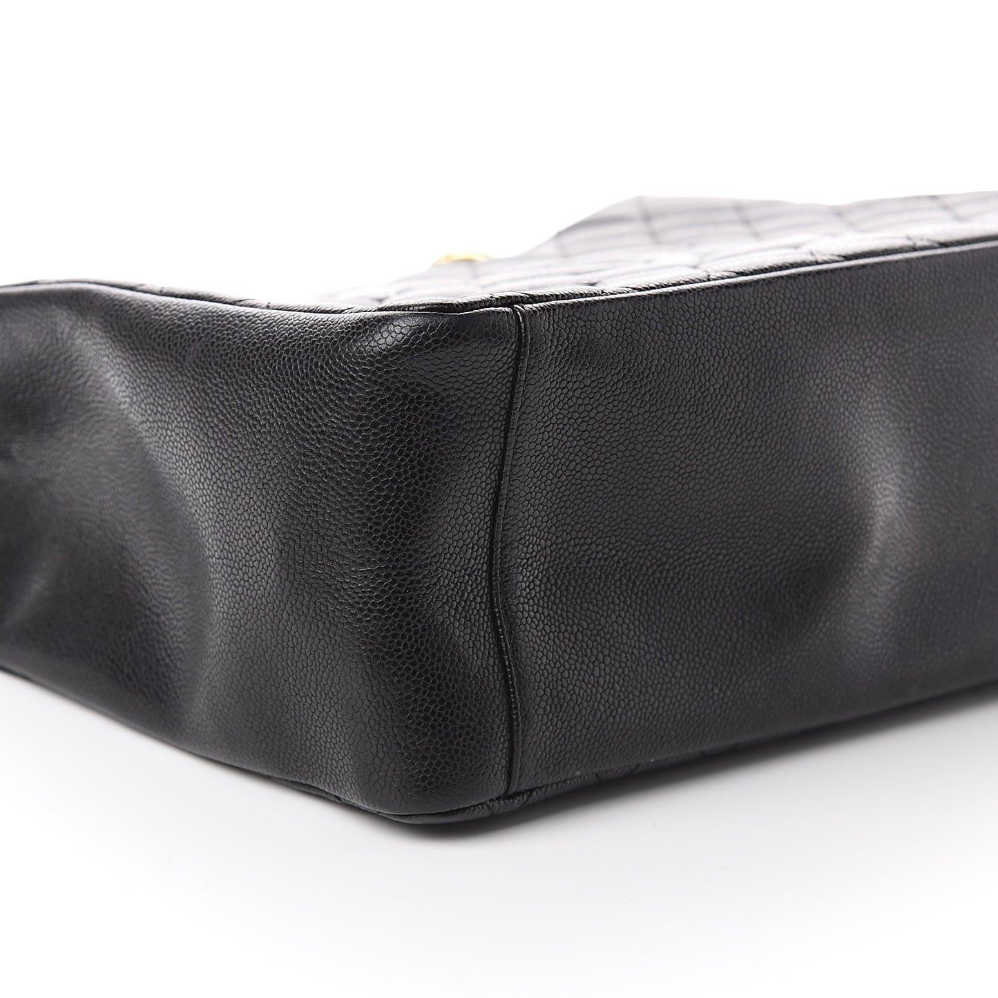 Caviar Quilted Grand Shopping Tote GST Black