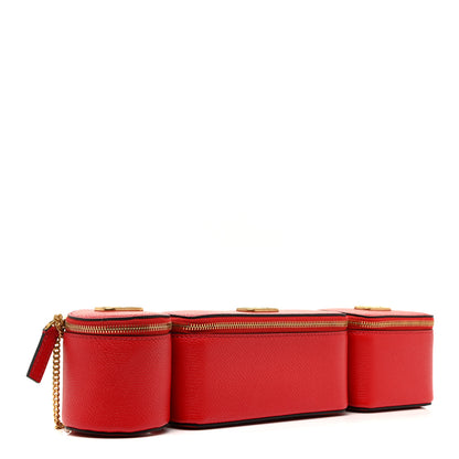 Valentino Garavani Grained Calfskin VLogo Signature Wash Bag Rouge Pur 2 of 9