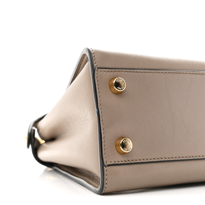 Fendi Tahiti Burro Medium Peekaboo Iconic Essentially Satchel Tortora Black 10 of 11
