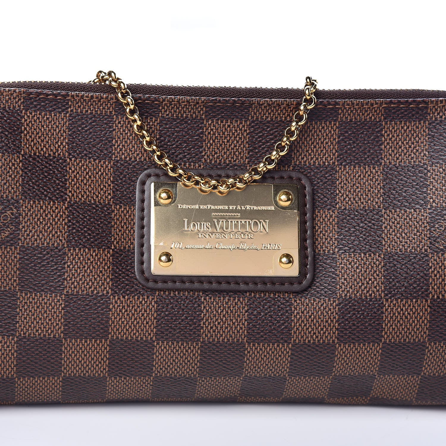 Louis Vuitton Damier Ebene Eva Clutch 10 of 11