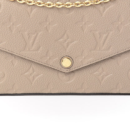 Louis Vuitton Empreinte Pochette Felicie Chain Wallet Tourterelle 10 of 12