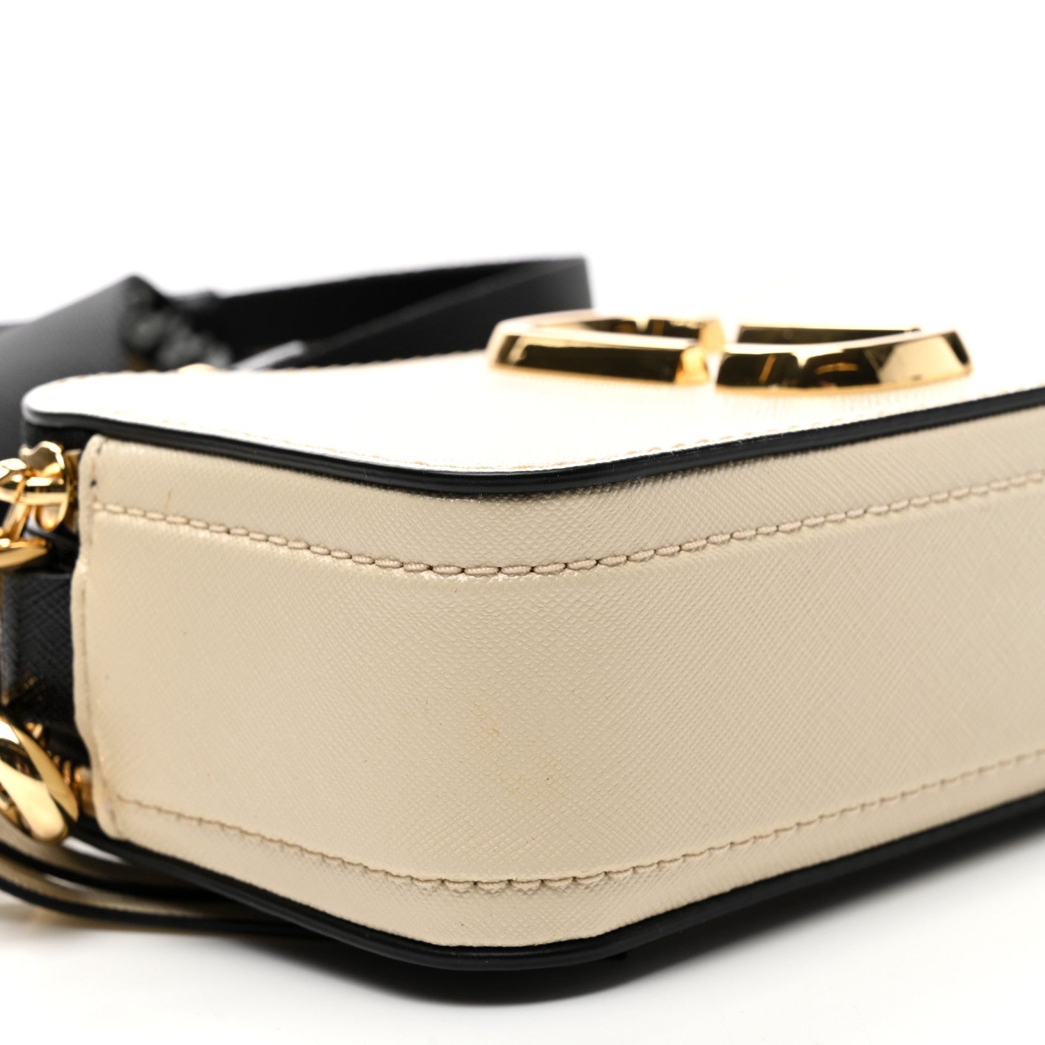 Marc Jacobs Saffiano Small Snapshot Camera Bag New Cloud White Multicolor 9 of 10