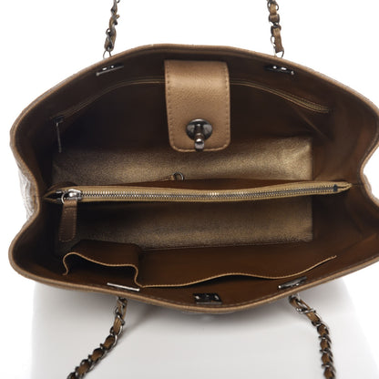 Chanel Metallic Caviar Medium Be Caviar Tote Bronze 5 of 7