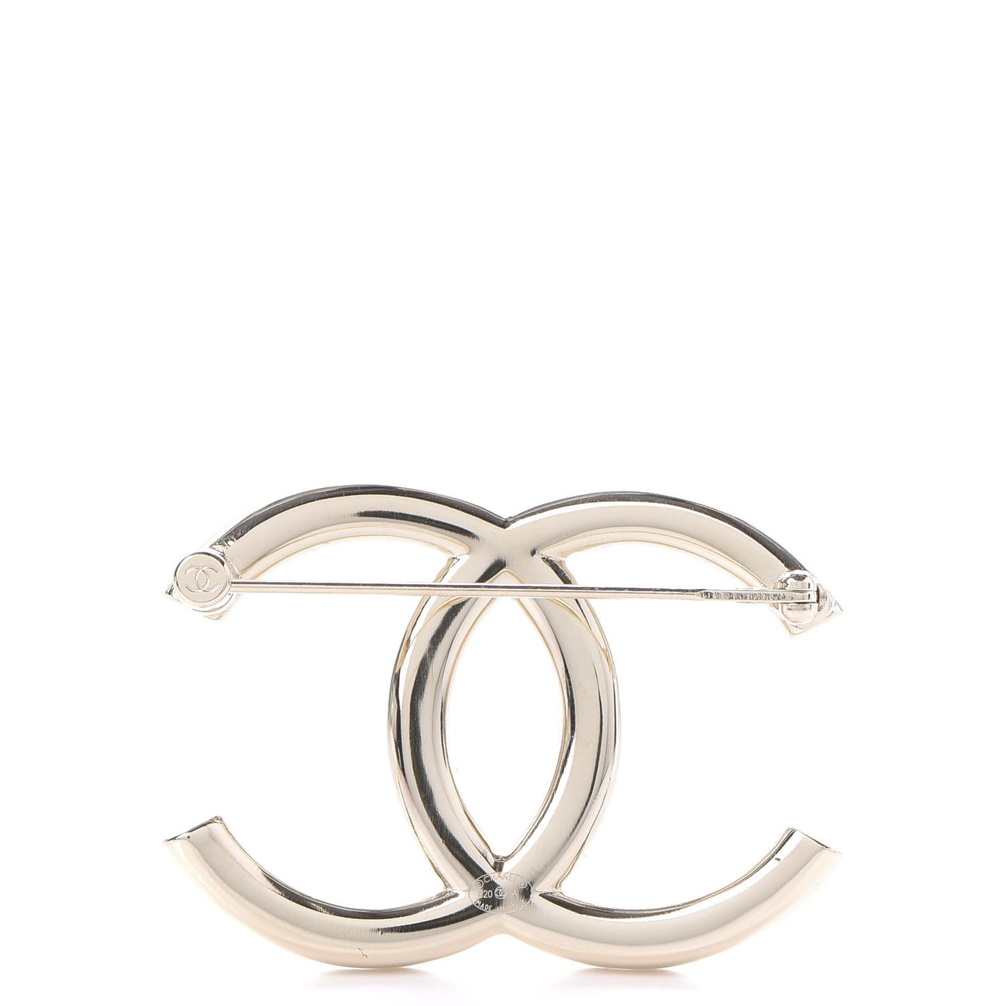 Baguette Crystal High Society CC Brooch Gold