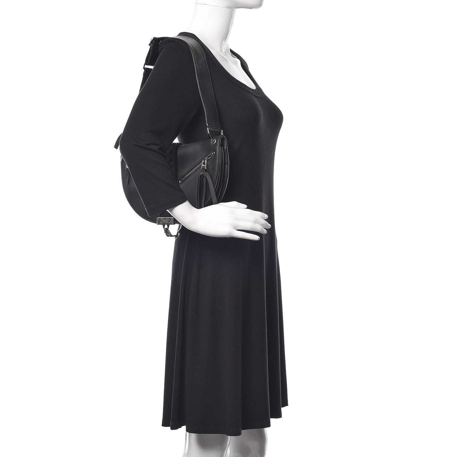 Christian Dior Lambskin Admit It Hobo Black 2 of 17