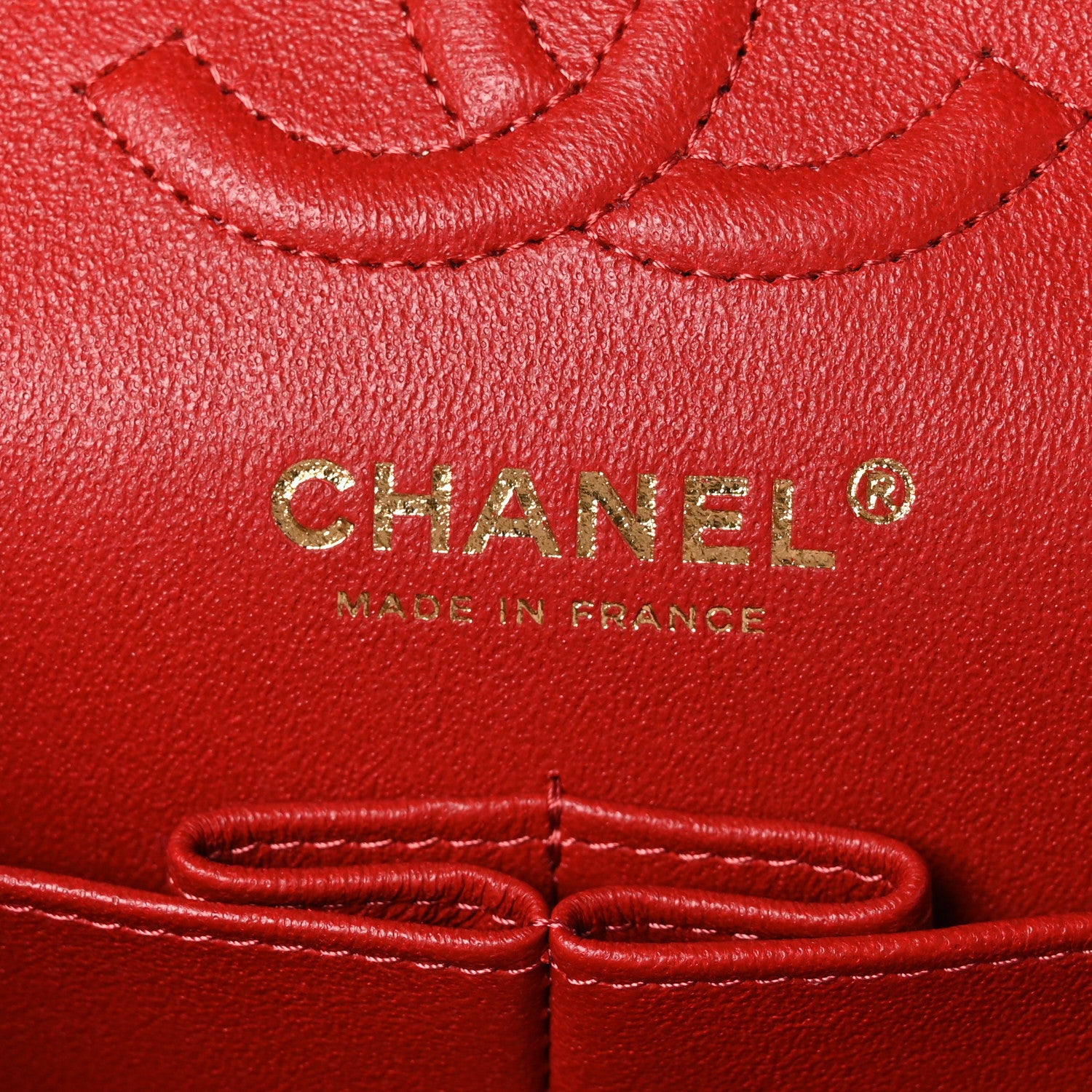 Chanel Caviar Quilted Small Double Flap Red 5 of 9