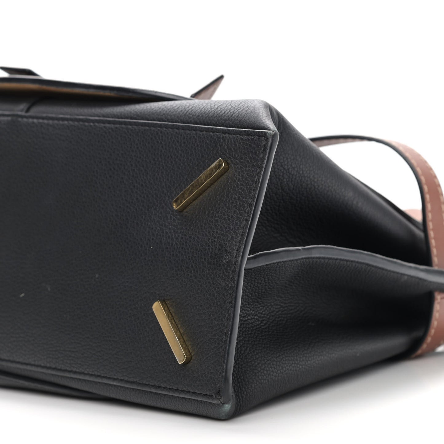 Calfskin Medium Gate Tote Pecan Black