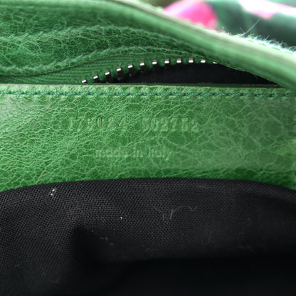 Balenciaga Chevre Satin Giant City Green Floral 7 of 15