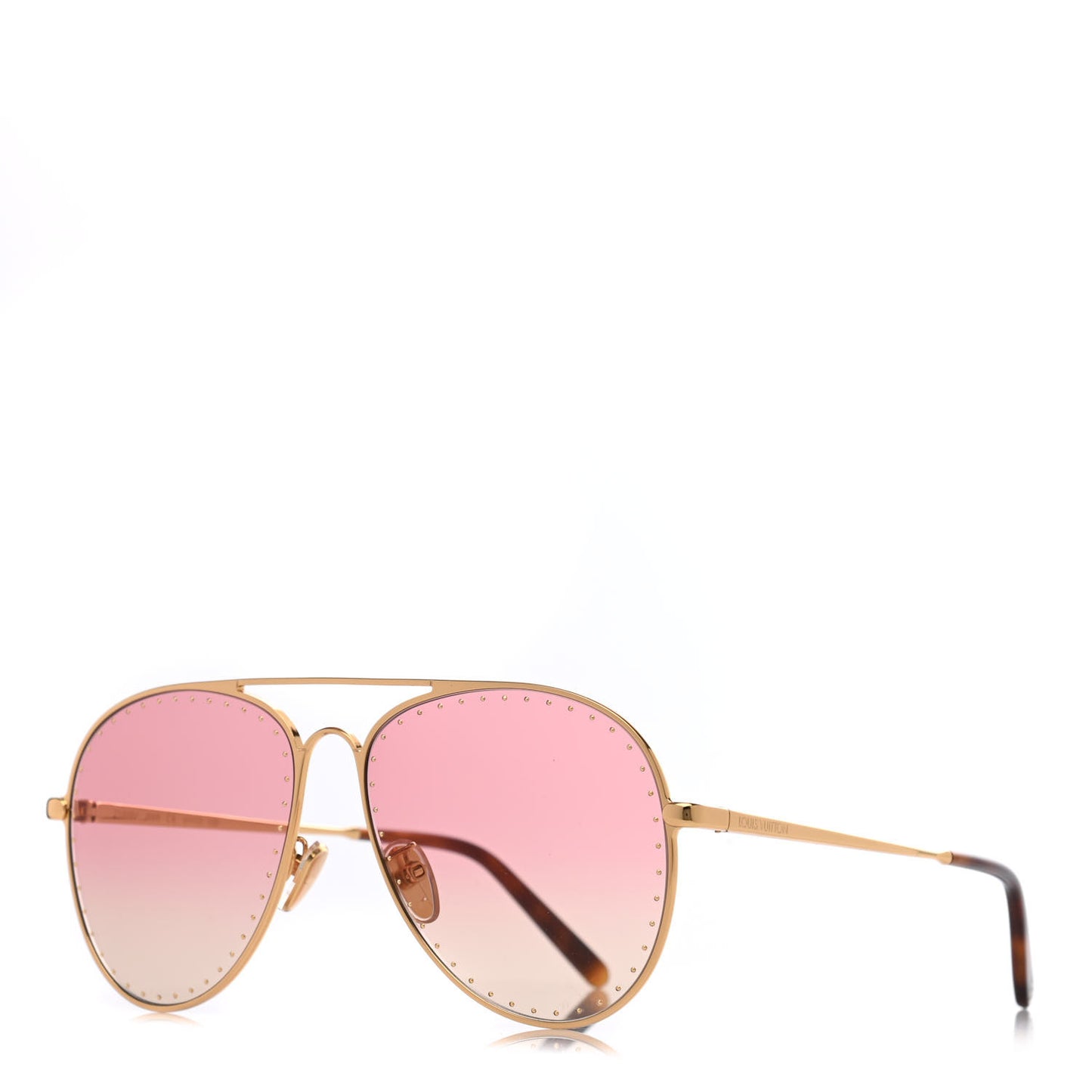 Metal LV Trunk Pilot Sunglasses Z1508U Pink