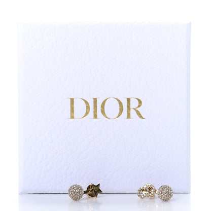 Christian Dior Crystal La Petite Tribale Earrings Gold 5 of 5