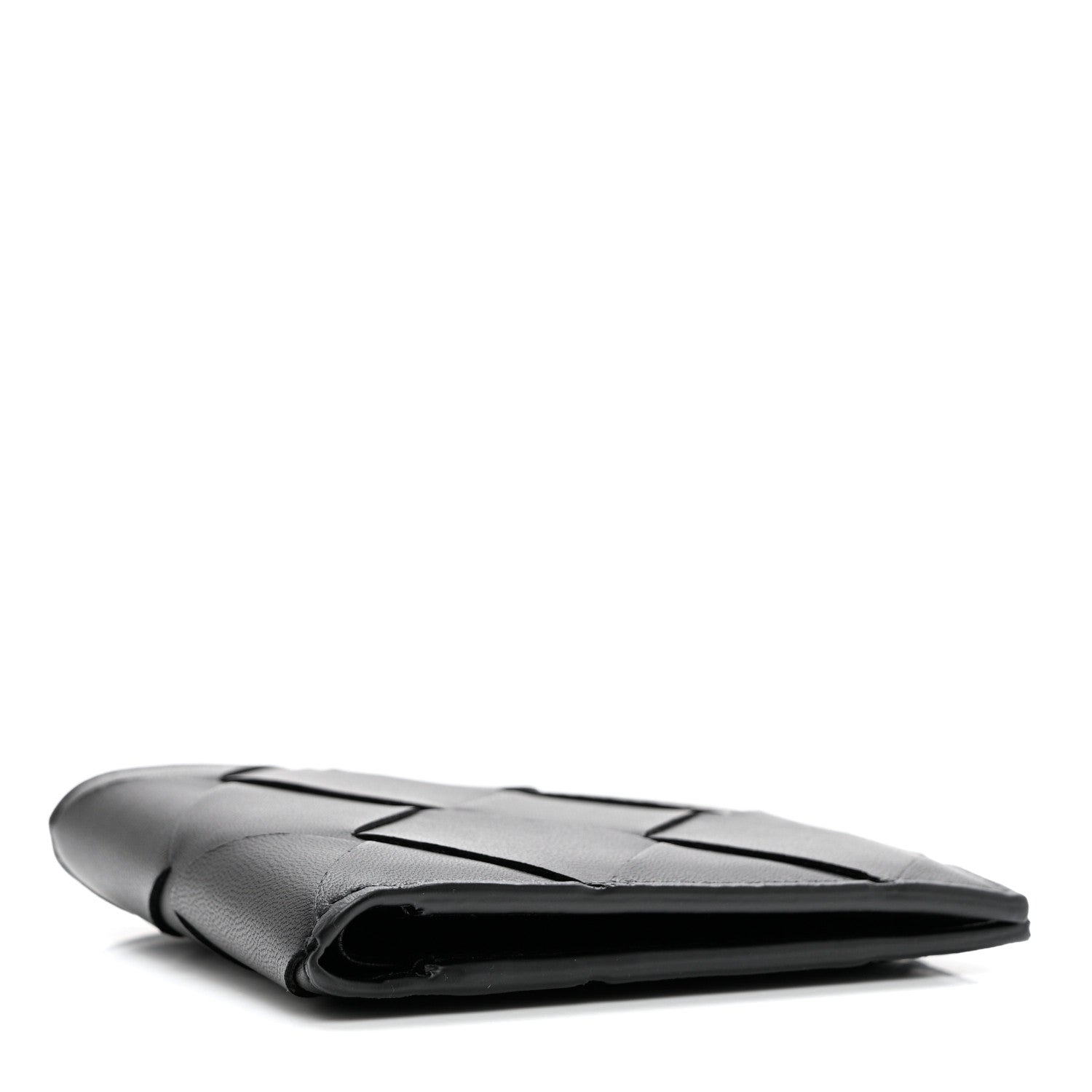 Bottega Veneta Nappa Maxi Intrecciato Bi-Fold Wallet Black 4 of 7