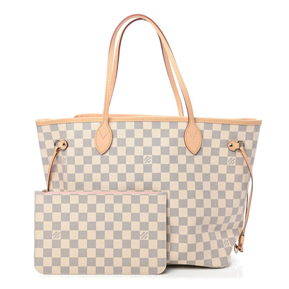 Louis Vuitton Damier Azur Neo Neverfull MM Rose Ballerine 1 of 11