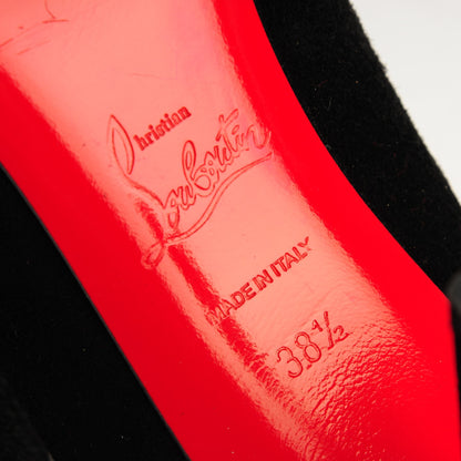 Christian Louboutin Suede Apostrophy 85 Pumps 38.5 Black 6 of 6