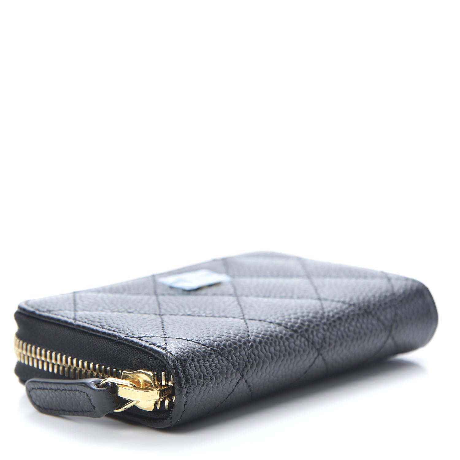 Chanel Caviar Quilted Zip Coin Purse Black 4 of 8