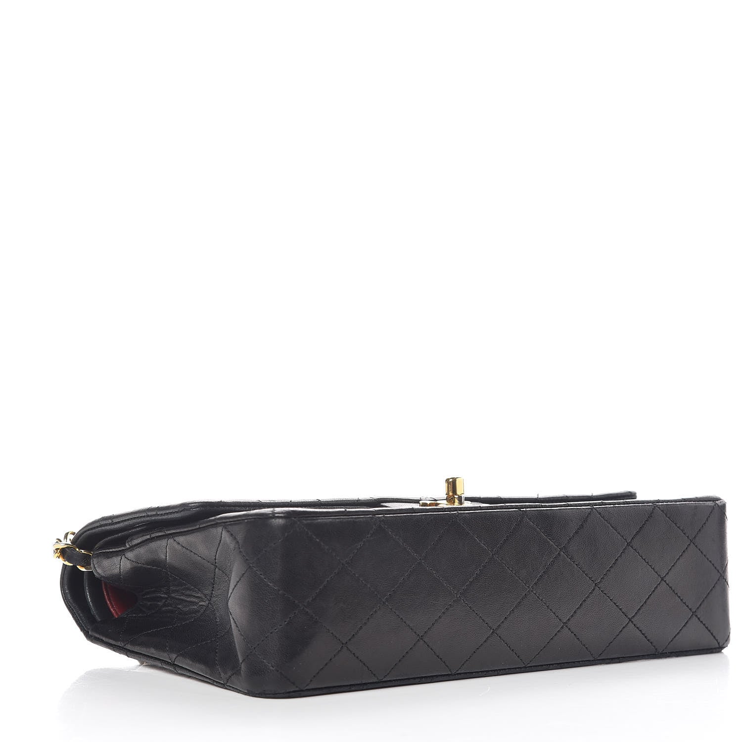 Chanel Lambskin Quilted Medium Double Flap Black 5 of 19