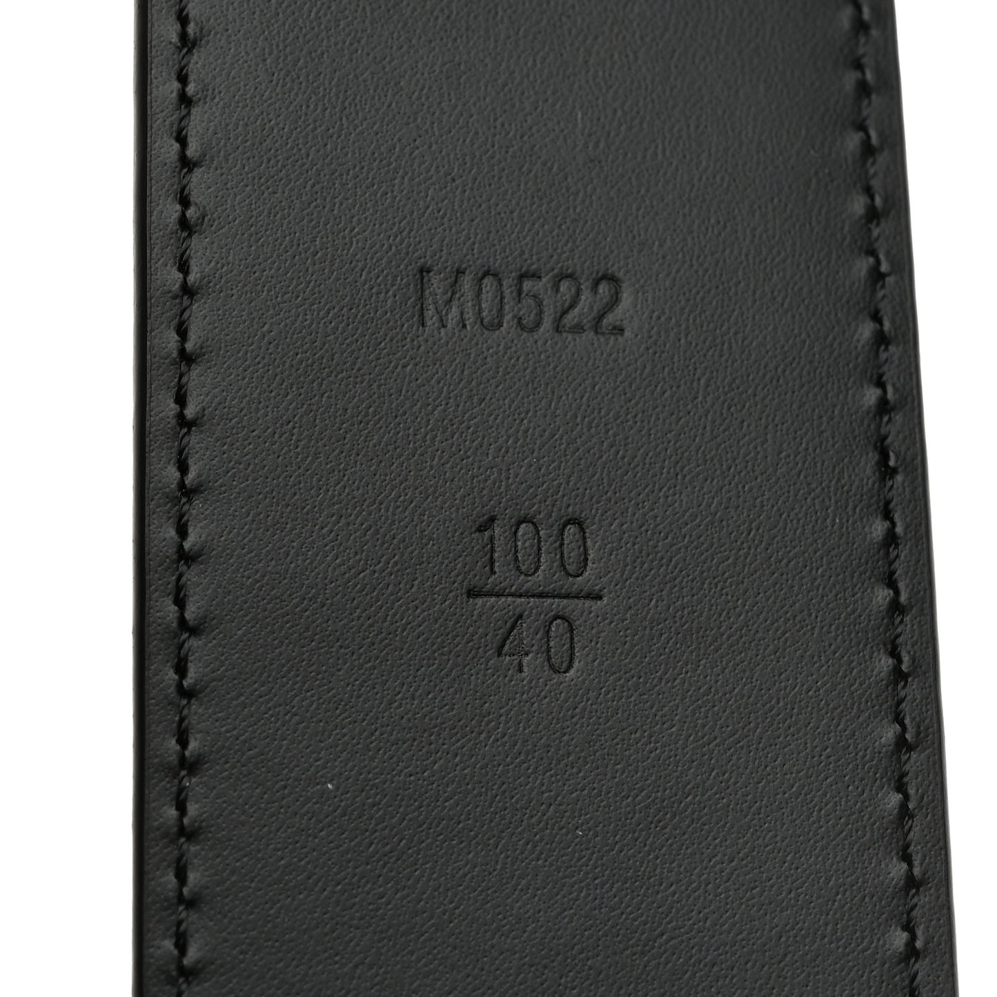 Calfskin 40mm LV Spotlight Belt 100 40 Black