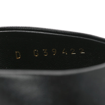 Chanel Lambskin Cap Toe Open Wedge 36 Black 8 of 8