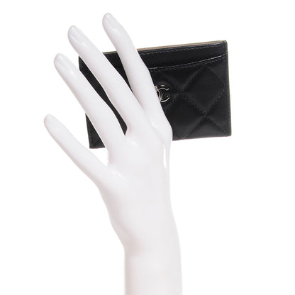 Chanel Lambskin Quilted Card Holder Black 2 of 8