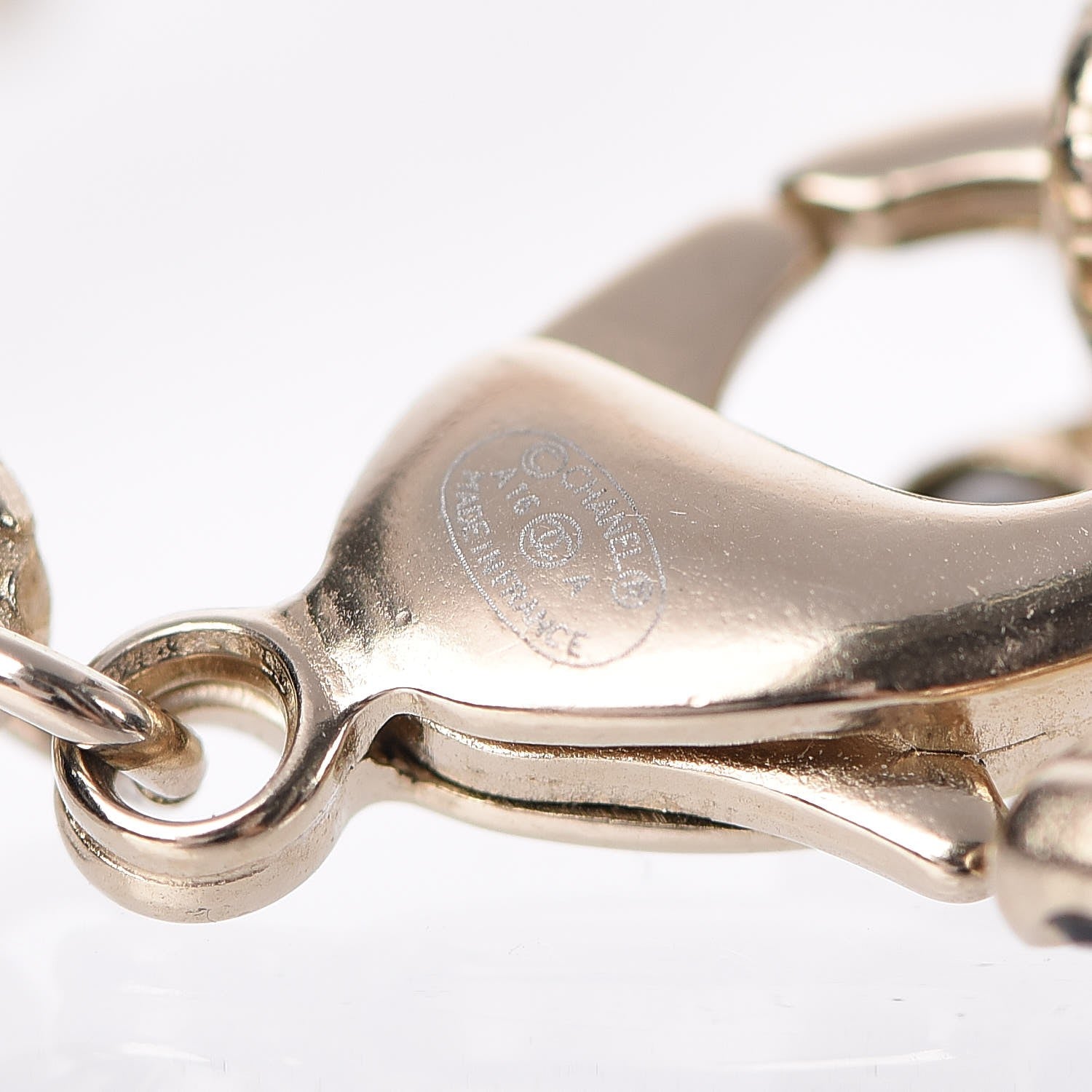 Chanel Gripoix Flower Bracelet Light Gold 5 of 6