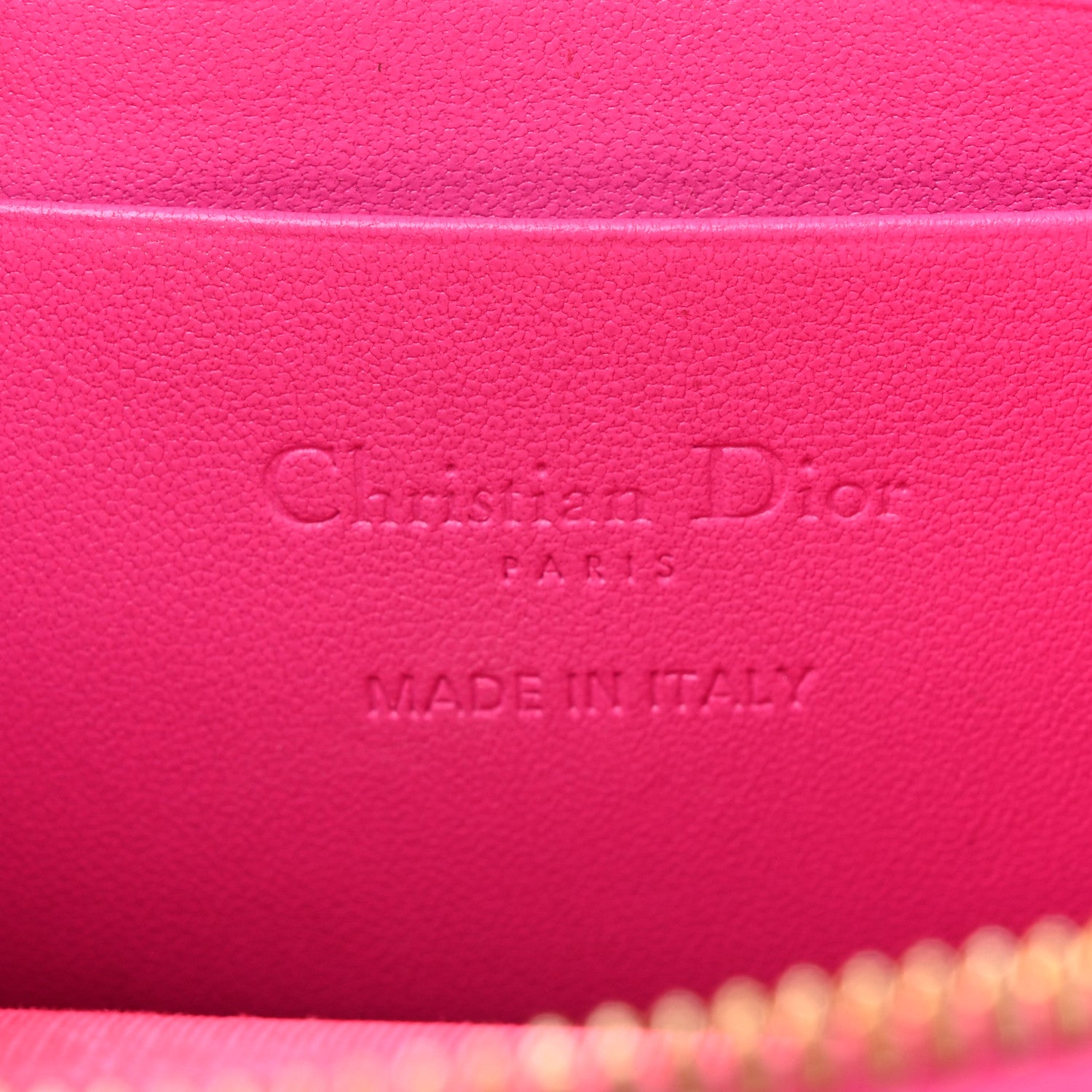 Christian Dior Lambskin Cannage Lady Dior Phone Holder Fuchsia 5 of 8