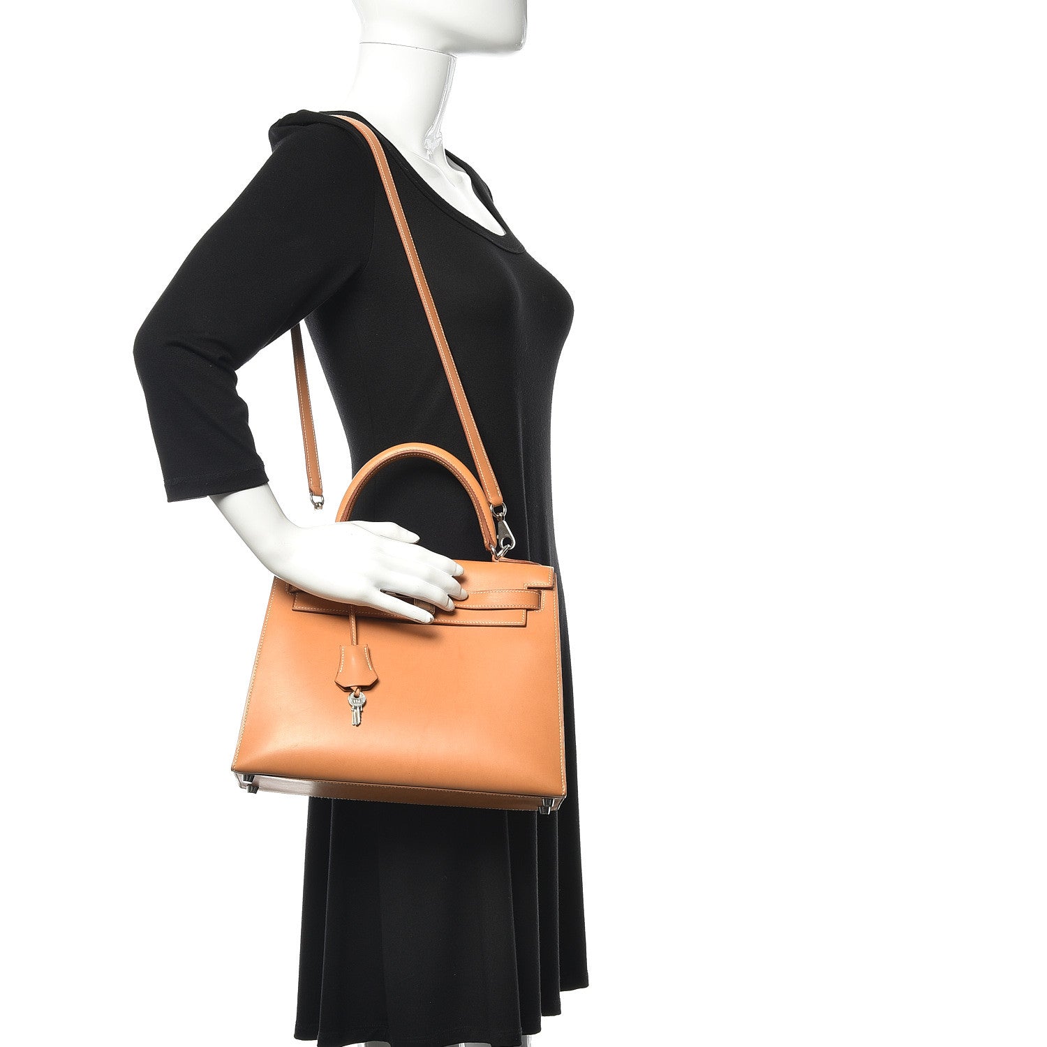 Hermes Vache Natural Kelly Sellier 28 2 of 35